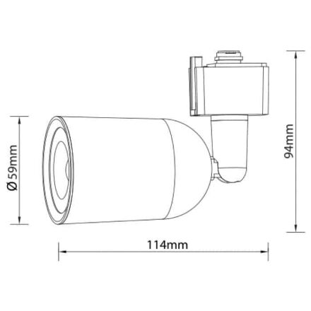 Світлодіодний світильник трековий ARIZONA-5 5W чорний