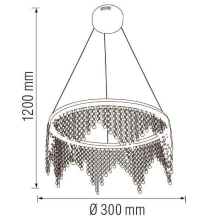 Світлодіодна люстра ASTORIA-19 19W