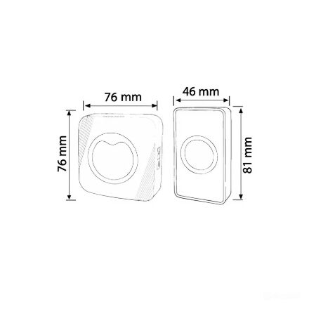 Дзвінок ROLLAND-D безпровідний білий