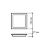 Світильник стельовий EUROLAMP LED Glass Downlight 6W 500 Lm 3000K квадратний