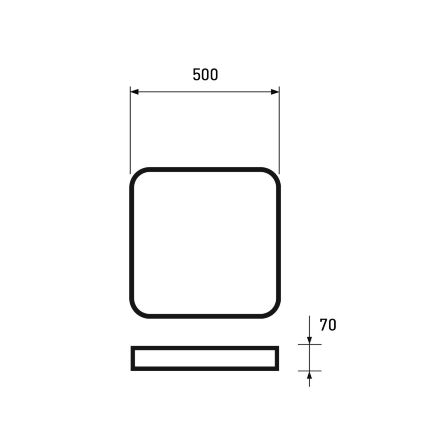Настінно-стельовий світильник EUROLAMP LED T1 75W 3000-6500K білий