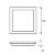 Світильник стельовий EUROLAMP LED Downlight(white) 6W 420 Lm 4000K квадратний