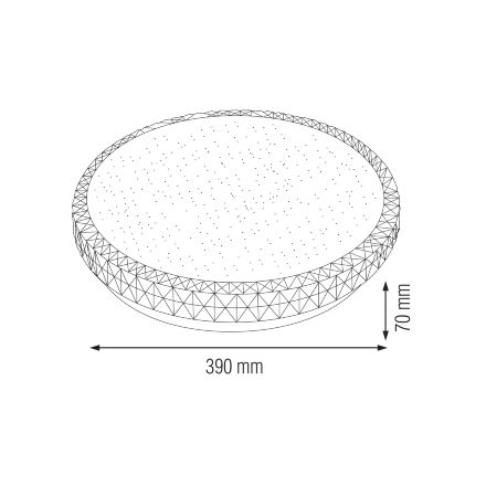 Світлодіодний світильник потолочний GHOST-36 білий