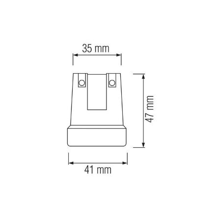 Патрон керамічний E27