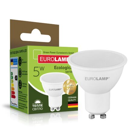 Світлодіодна лампа EUROLAMP LED SMD MR16 5W GU10 3000K 220V