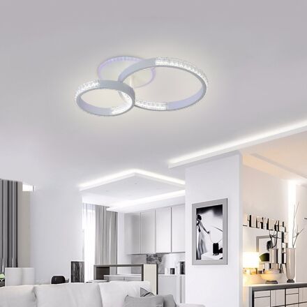Люстра світлодіодна Eurolamp LED M16 42W 3150 Lm 3000-6500K біла