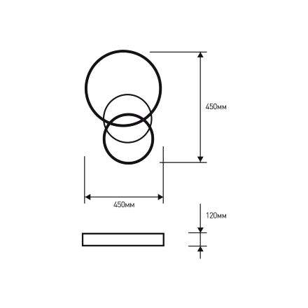 Люстра світлодіодна Eurolamp LED M16 42W 3150 Lm 3000-6500K біла