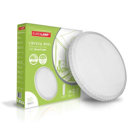 EUROLAMP LED Світильник "СМАРТ ЛАЙТ" Crystal Ring T15 50W 3000K-6500K