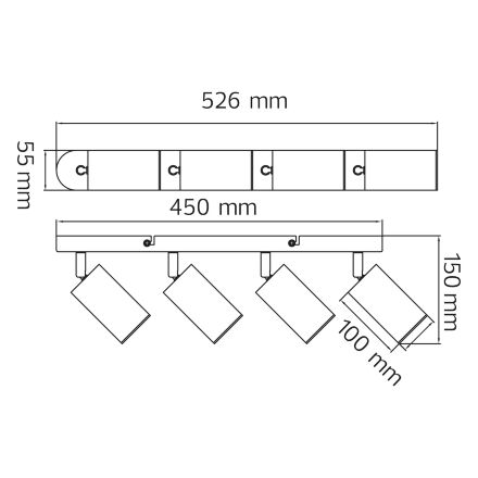 Світильник-спот JOKER-5 білий