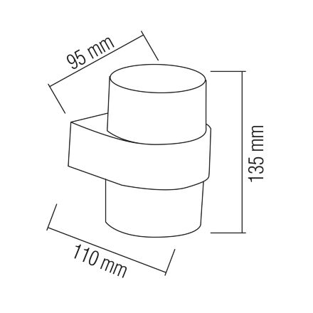 Світильник садово-парковий KING-10/R 10W 4200K чорний