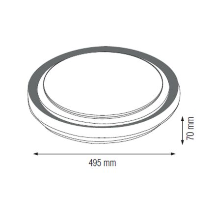 Світлодіодний світильник потолочний OCTAV-48