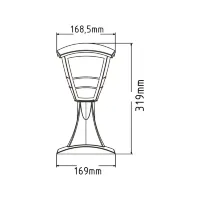 Світильник садово-парковий YONCA-1 чорний