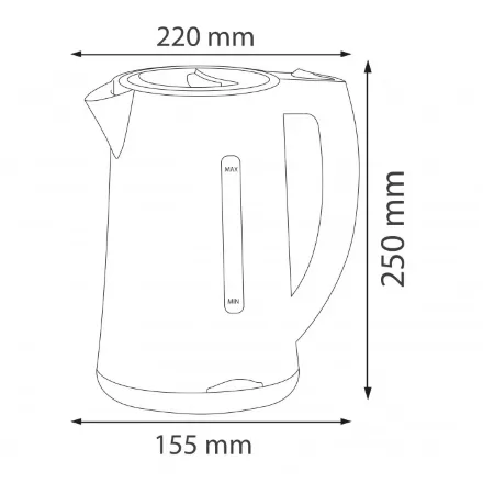 Електрочайник KETTLE-3 білий