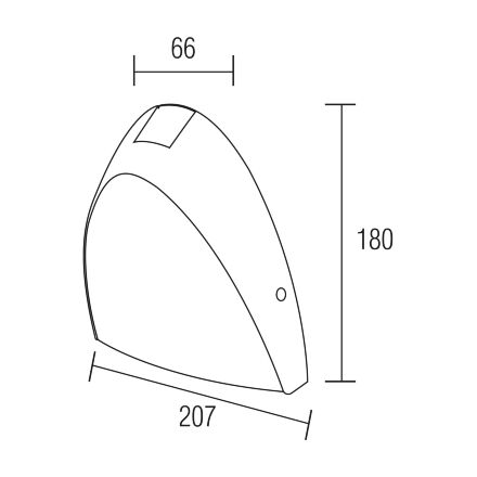 Світильник садово-парковий SEGMENT 24W 4200 K чорний