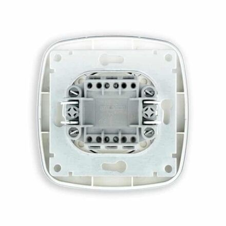 Вимикач 1-клавішний з підсвіткою срібло ELA