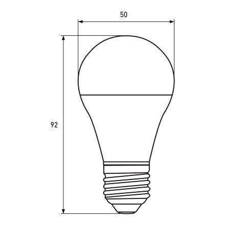 Світлодіодна лампа EUROLAMP LED А50 7W E27 4000K 220V