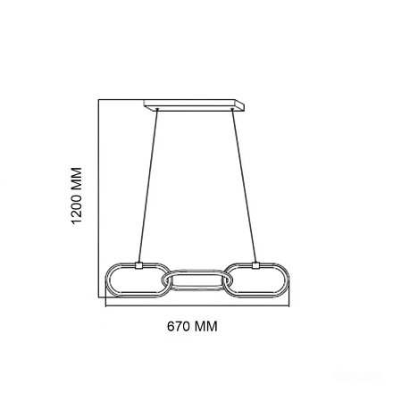 Світлодіодна люстра EMPIRE-20 20W