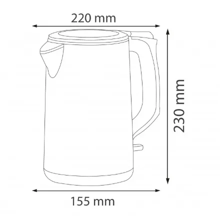 Електрочайник KETTLE-2 білий