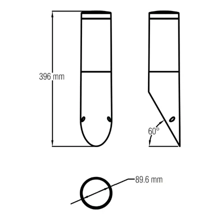 Світильник садово-парковий ORCHID-3 Е27 сірий
