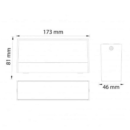 Світлодіодний світильник фасадний ANDIZ чорний