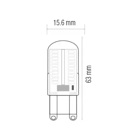 Світлодіодна лампа MEGA-5 5W G9 2700К