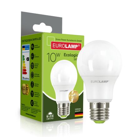 Світлодіодна лампа EUROLAMP LED А60 10W E27 4000K 220V