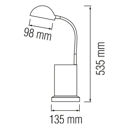 Світильник настільний BERNA 3W чорний