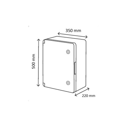 Бокс монтажний пластиковий 350х500х220мм