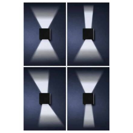 Світлодіодний світильник фасадний SEKOYA чорний