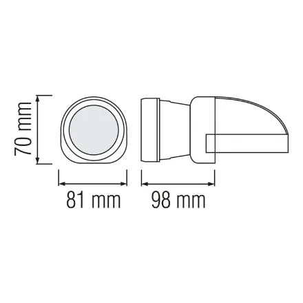 Ліхтарик BECKHAM-1 1W жовтий