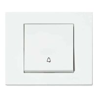 Кнопка дзвінка біла GRANO