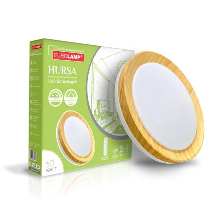 Світильник настінно-стельовий Eurolamp Hursa T14 LED 50W 4000Lm 3000K-6500K