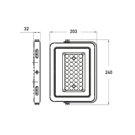 EUROLAMP LED SMD Прожектор чорний з радіатором 100W 5000K
