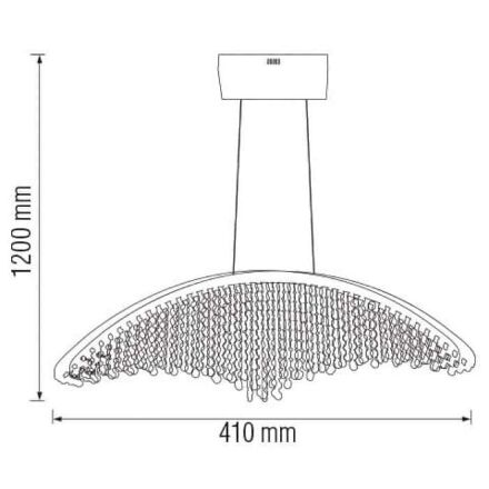 Світлодіодна люстра VOYAGER-12 12W