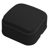 Вимикач 1-клавішний чорний EVA Вимикач 1-клавішний чорний EVA