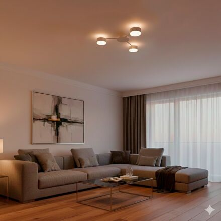 Люстра стельова Eurolamp Iron Glow 3xGX70 біла