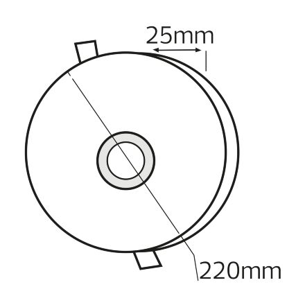 Світлодіодний світильник вбудований LED VALENTINA-36 36W 3000K-6500K білий