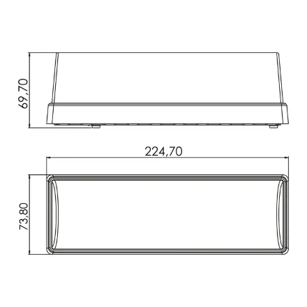 Світильник пластиковий Lolly білий