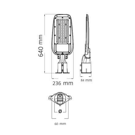 Світлодіодний світильник вуличний FLORIDA-200 6400K