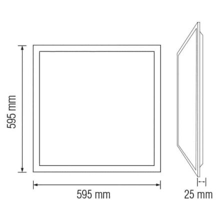 Світлодіодний світильник врізний EUROPA-80 80W 4200К