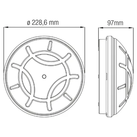 Світильник пластиковий Акуа Еко білий