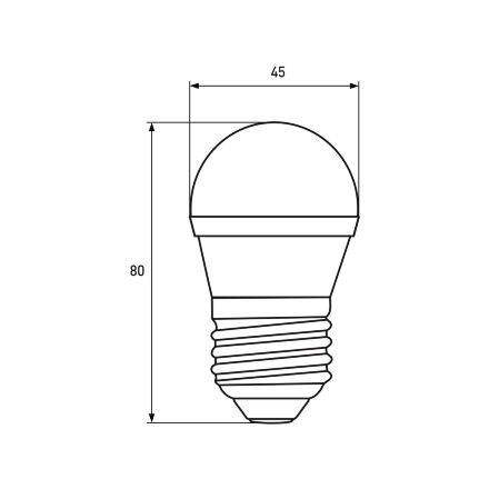Світлодіодна лампа EUROLAMP LED G45 5W E27 3000K 220V