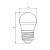 Світлодіодна лампа EUROLAMP LED G45 5W E27 3000K 220V