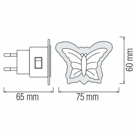 Нічник led DUFFY білий