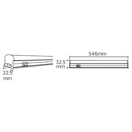 Світлодіодний світильник лінійний SIGMA-7 7W 6400K