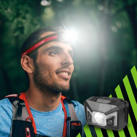 Світлодіодний ліхтар налобний Eurolamp 3W 3 х ААА чорний