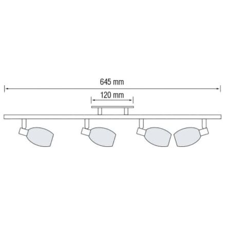 Світильник настінно-стельовий MANAVGAT-4