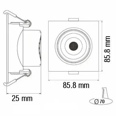 Світлодіодний світильник MAYA-5 5W 6400К