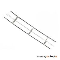 Універсальне кріплення для монтажу нагрівального кабеля у водостоках та лотках: трос у пластиковій оболонці + оцинковані пластини (косичка), 1 м