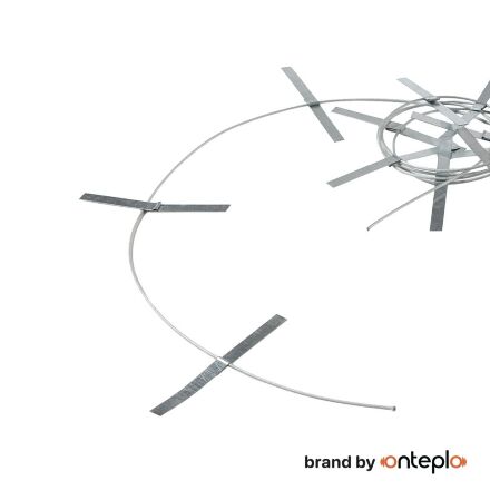 Універсальне кріплення для монтажу нагрівального кабеля у водостоках та лотках: трос у пластиковій оболонці + оцинковані пластини (косичка), 1 м